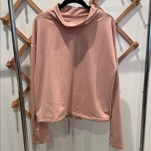 REI Cooperative Pink Knit Cinch Waist Top